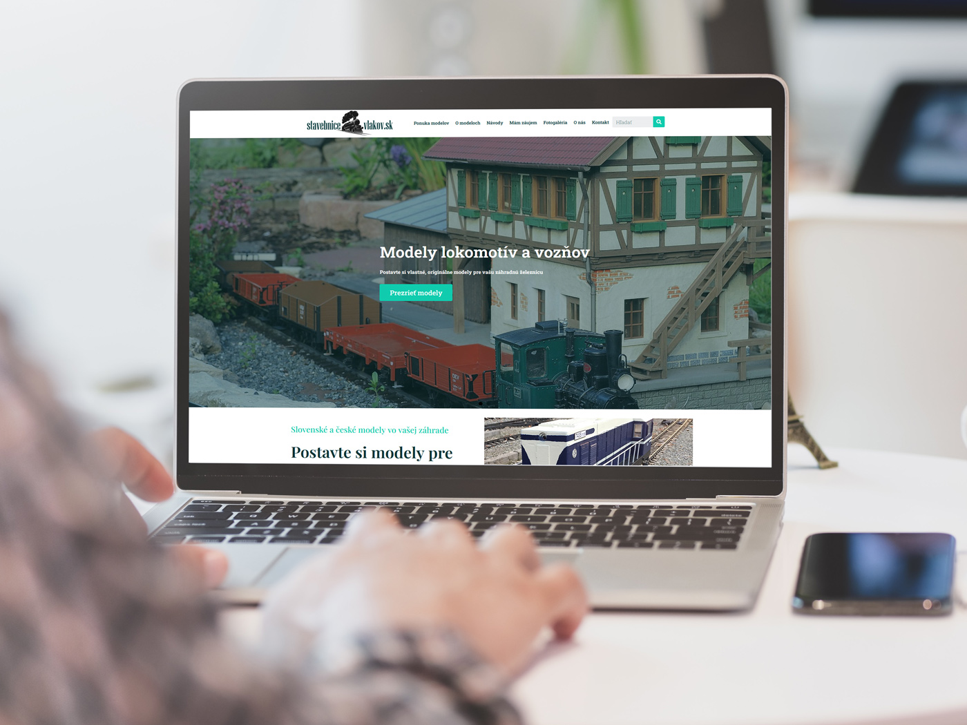 Tvorba web stránky pre obchod s modelmi vlakov | webovica.sk